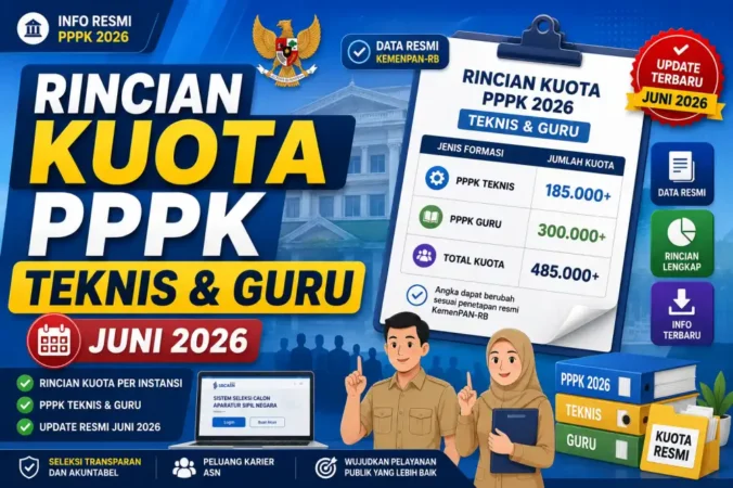 Rincian Kuota PPPK Teknis dan Guru Juni 2026: Analisis Formasi, Syarat & Peluang Lolos
