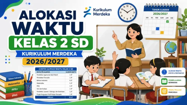 Alokasi Waktu Kelas 2 SD Kurikulum Merdeka 2026/2027