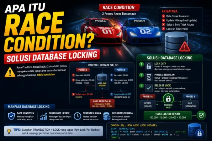 Apa Itu Race Condition? Solusi Database Locking