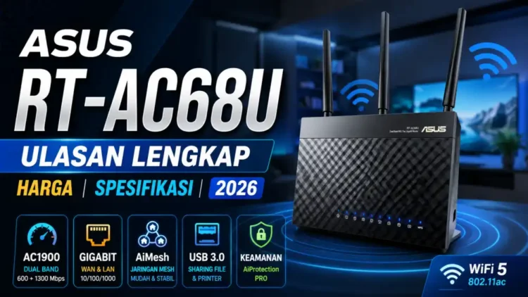 ASUS RT-AC68U: Ulasan Lengkap, Harga, & Spesifikasi 2026