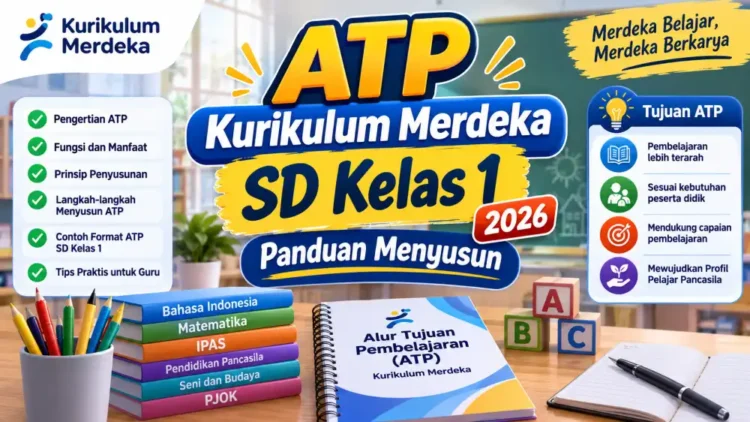 ATP Kurikulum Merdeka SD Kelas 1 2026: Panduan Menyusun