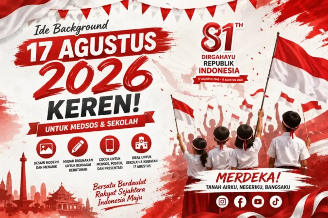 Ide Background 17 Agustus 2026 Keren untuk Medsos & Sekolah