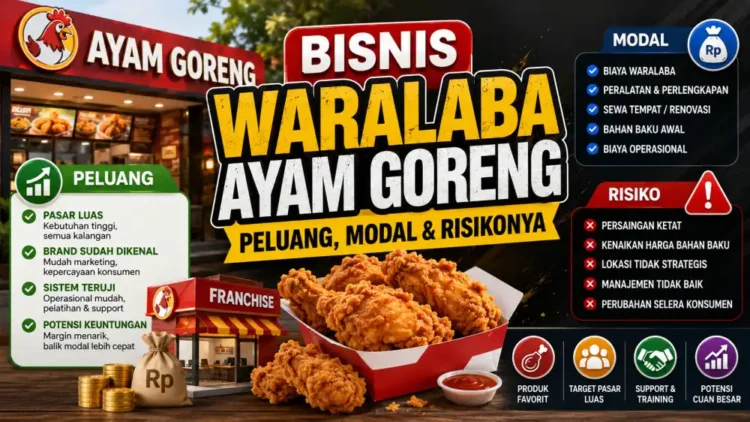 Bisnis Waralaba Ayam Goreng: Peluang, Modal & Risikonya