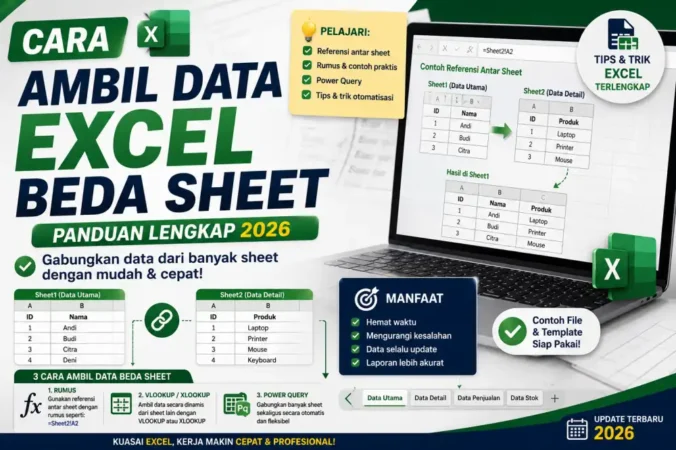 Cara Ambil Data Excel Beda Sheet: Panduan Lengkap 2026