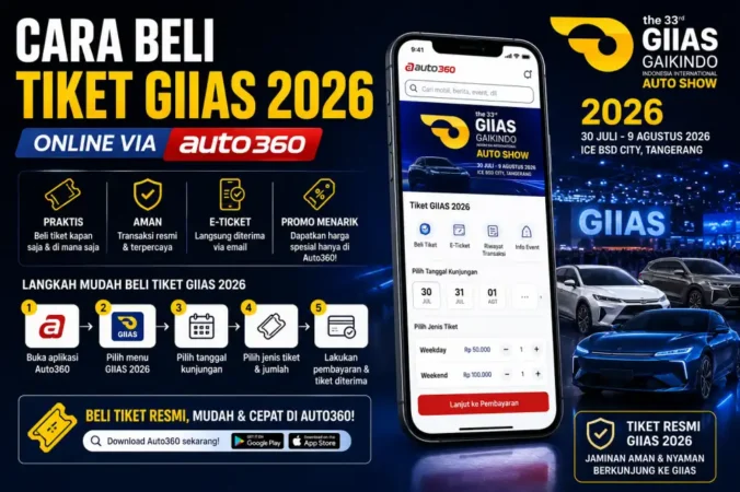 Cara Beli Tiket GIIAS 2026: Online via Auto360