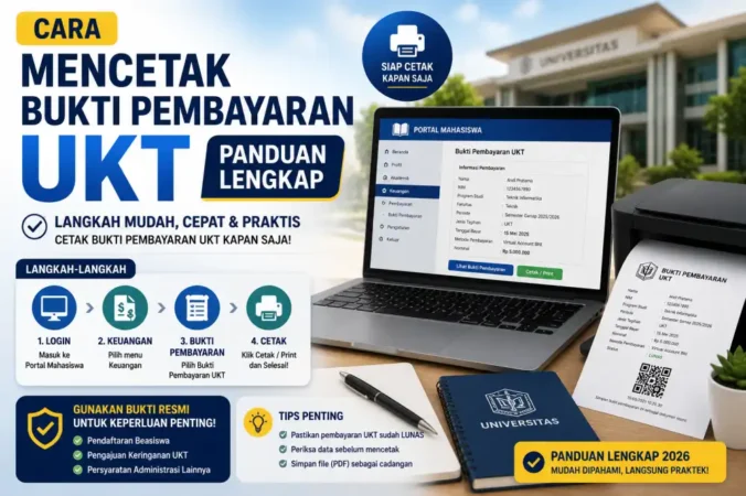 Cara Mencetak Bukti Pembayaran UKT: Panduan Lengkap