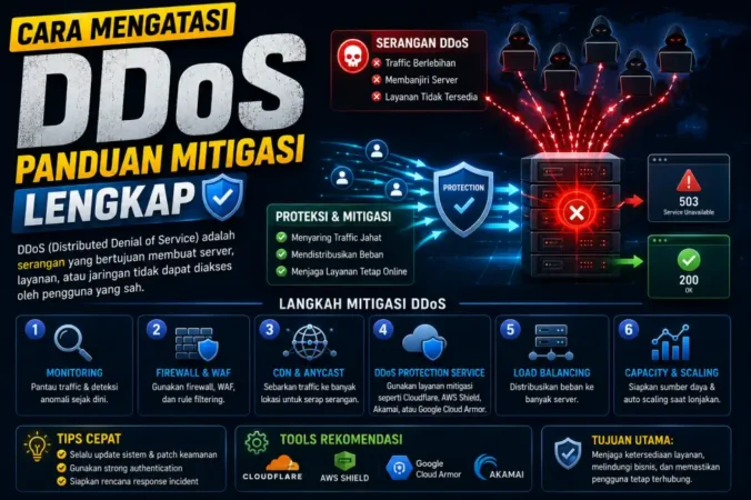 Cara Mengatasi DDoS: Panduan Mitigasi Lengkap
