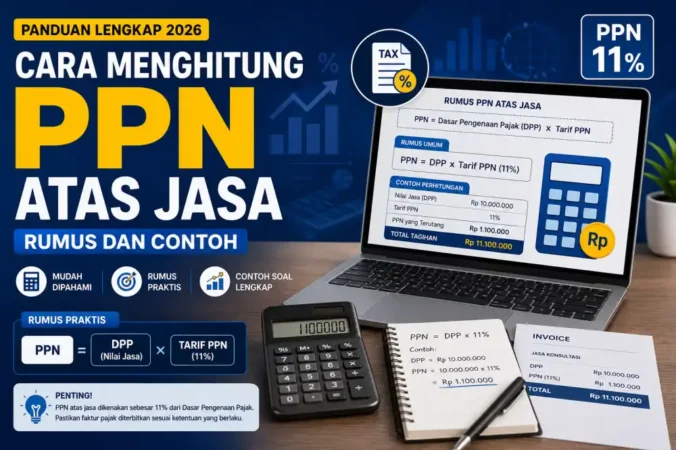Cara Menghitung PPN atas Jasa 2026: Rumus dan Contoh