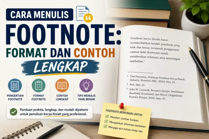 Cara Menulis Footnote: Format dan Contoh Lengkap