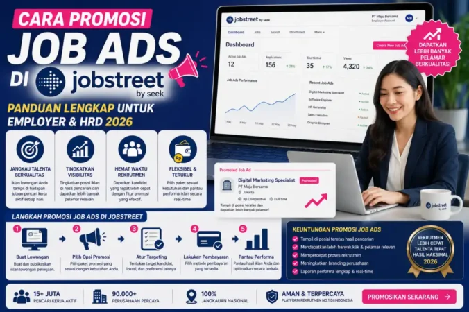 Cara Promosi Job Ads di Jobstreet: Panduan Lengkap untuk Employer & HRD 2026