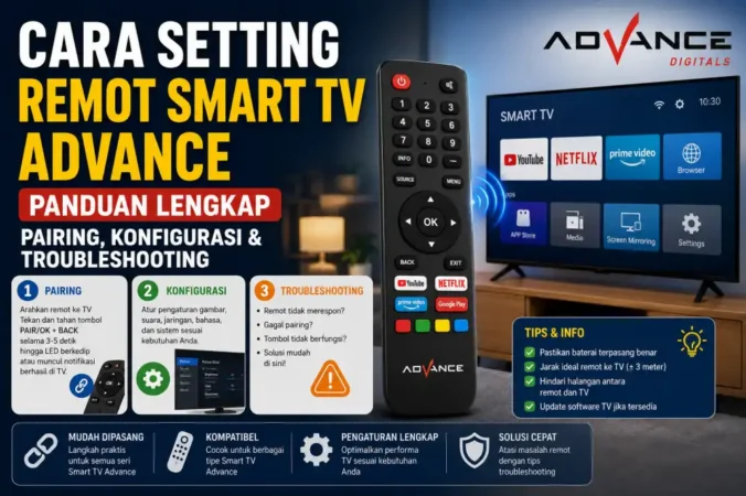 Cara Setting Remot Smart TV Advance: Panduan Lengkap Pairing, Konfigurasi & Troubleshooting