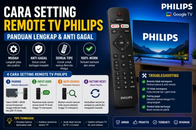 Cara Setting Remote TV Philips: Panduan Lengkap & Anti Gagal