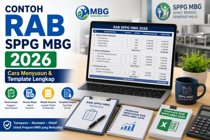 Contoh RAB SPPG MBG 2026: Cara Menyusun & Template Lengkap