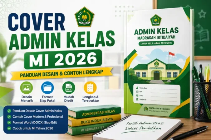 Cover Admin Kelas MI 2026: Panduan Desain & Contoh Lengkap