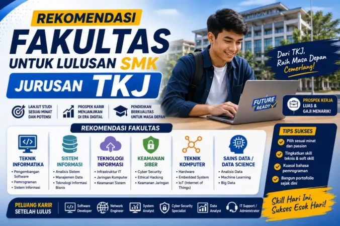Rekomendasi Fakultas untuk Lulusan SMK Jurusan TKJ