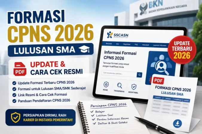 Formasi CPNS 2026 Lulusan SMA PDF: Update & Cara Cek Resmi