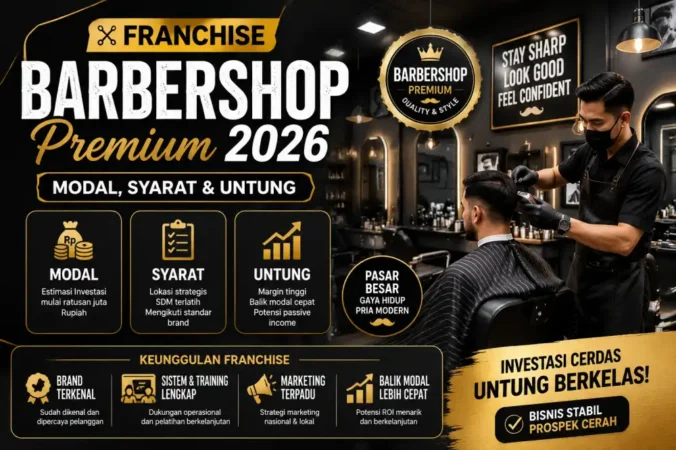 Franchise Barbershop Premium 2026: Modal, Syarat & Untung
