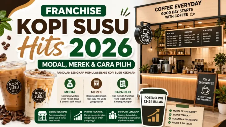 Franchise Kopi Susu Hits 2026: Modal, Merek & Cara Pilih
