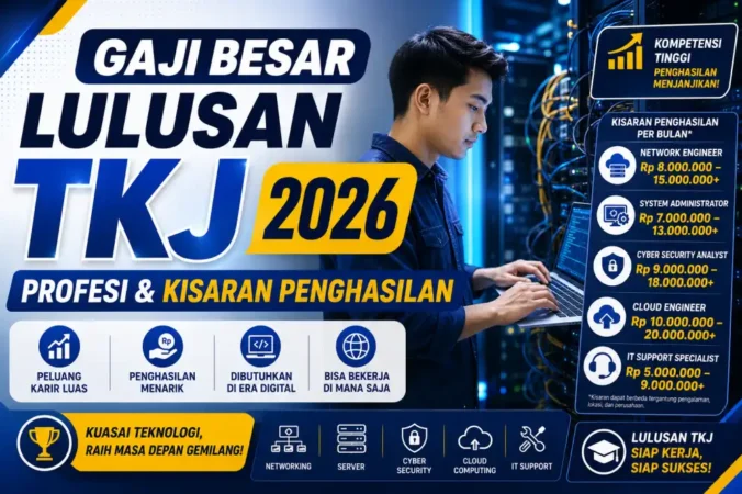 Gaji Besar Lulusan TKJ 2026: Profesi & Kisaran Penghasilan