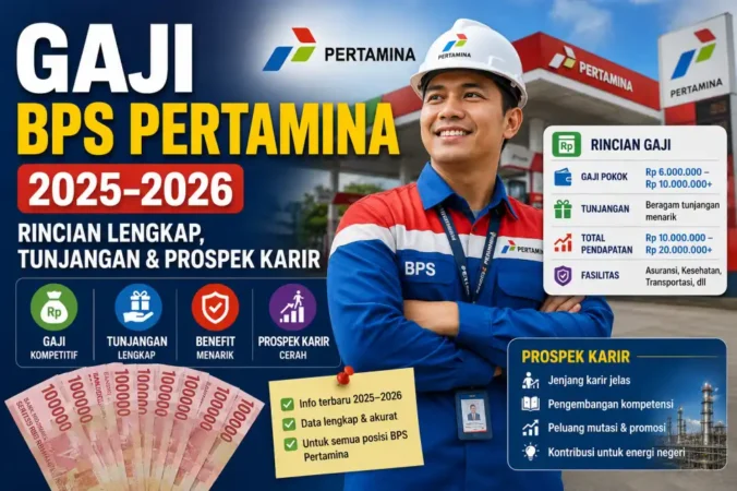 Gaji BPS Pertamina 2025–2026: Rincian Lengkap, Tunjangan & Prospek Karir