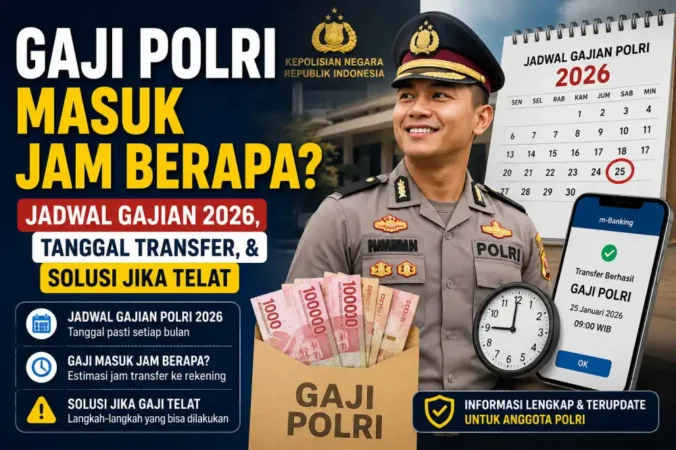 Gaji Polri Masuk Jam Berapa? Jadwal Gajian 2026, Tanggal Transfer, & Solusi Jika Telat
