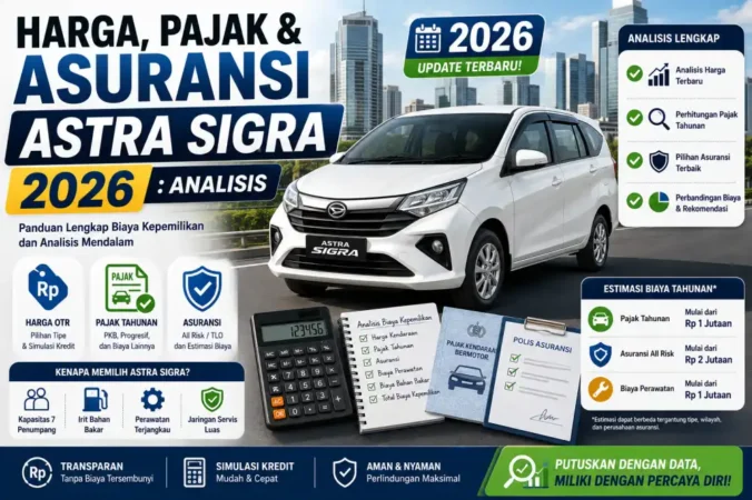 Harga, Pajak & Asuransi Astra Sigra 2026: Analisis
