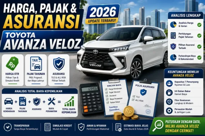 Harga, Pajak & Asuransi Toyota Avanza Veloz 2026