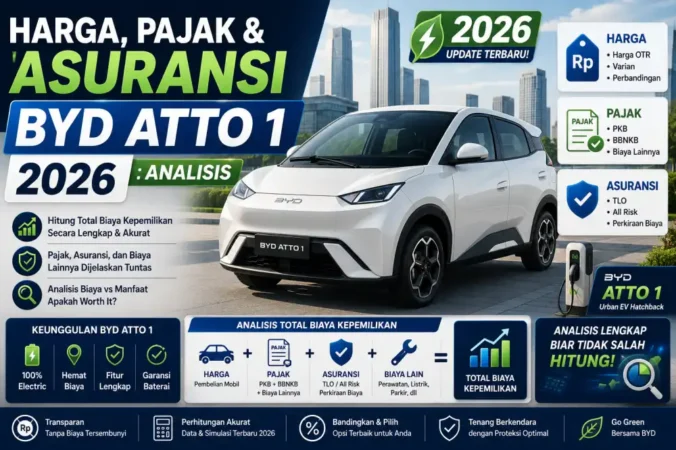 Harga, Pajak & Asuransi BYD Atto 1 2026: Analisis
