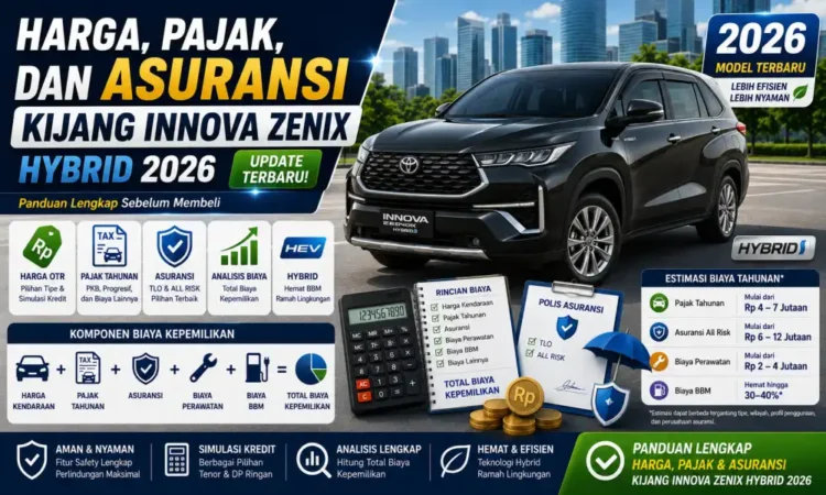 Harga, Pajak, dan Asuransi Kijang Innova Zenix Hybrid 2026
