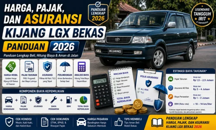 Harga, Pajak, dan Asuransi Kijang LGX Bekas: Panduan 2026
