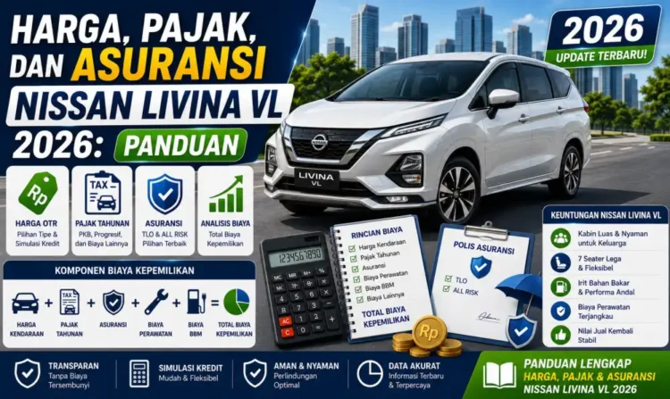 Harga, Pajak, dan Asuransi Nissan Livina VL 2026: Panduan