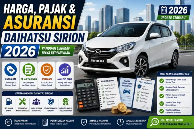 Harga, Pajak & Asuransi Daihatsu Sirion 2026