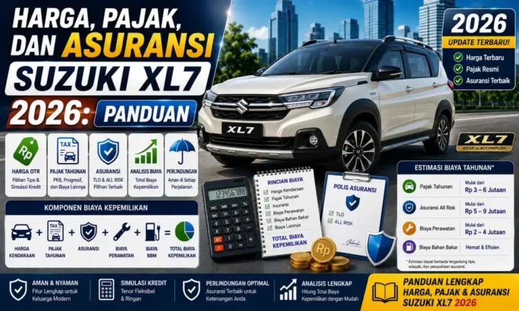 Harga, Pajak, dan Asuransi Suzuki XL7 2026: Panduan