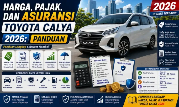 Harga, Pajak, dan Asuransi Toyota Calya 2026: Panduan