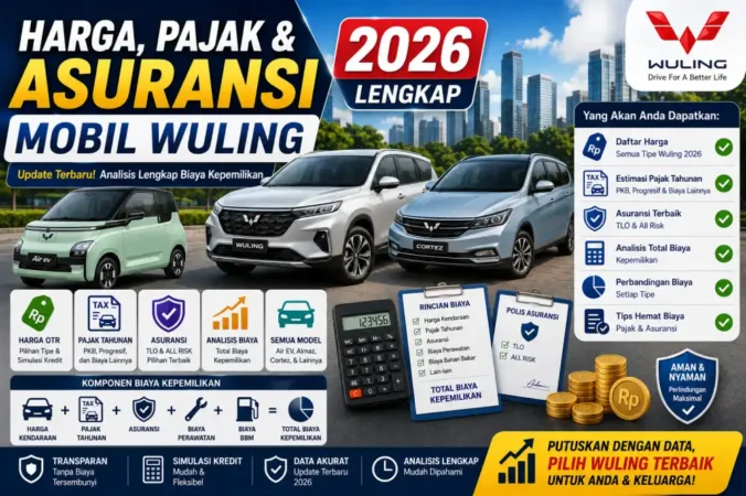 Harga, Pajak & Asuransi Mobil Wuling 2026 Lengkap