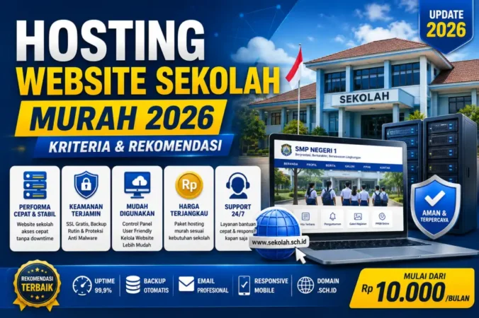 Hosting Website Sekolah Murah 2026: Kriteria & Rekomendasi