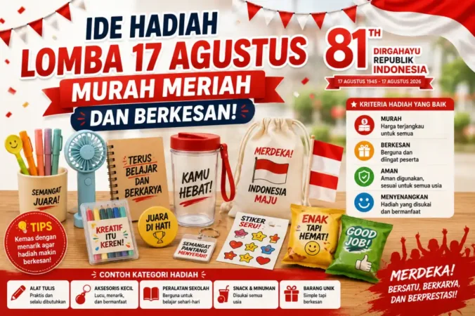 Ide Hadiah Lomba 17 Agustus Murah Meriah dan Berkesan