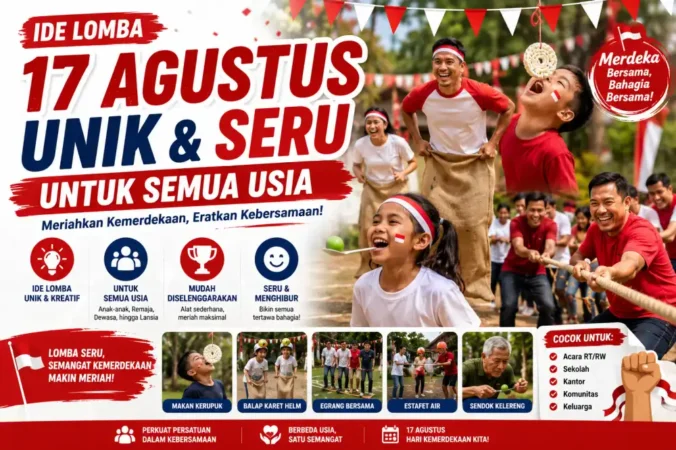 Ide Lomba 17 Agustus Unik dan Seru untuk Semua Usia
