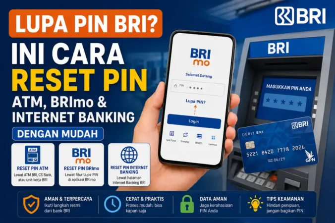 Lupa PIN BRI? Ini Cara Reset PIN ATM, BRImo & Internet Banking dengan Mudah
