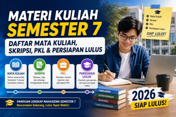 Materi Kuliah Semester 7: Daftar Mata Kuliah, Skripsi, PKL & Persiapan Lulus 2026