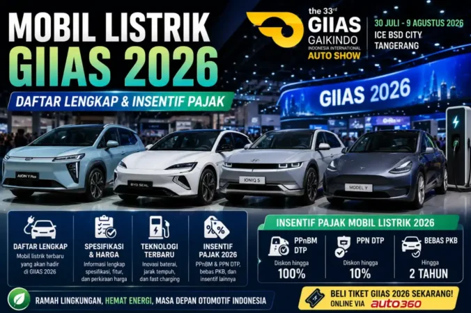 Mobil Listrik GIIAS 2026: Daftar Lengkap dan Insentif Pajak
