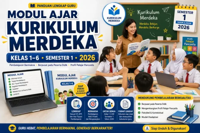 Modul Ajar Kurikulum Merdeka Kelas 1-6 Semester 1 2026