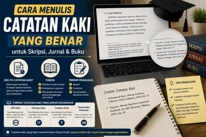 Cara Menulis Catatan Kaki yang Benar untuk Skripsi, Jurnal & Buku