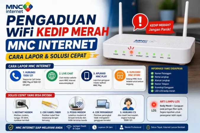 Pengaduan WiFi Kedip Merah MNC Internet: Cara Lapor & Solusi Cepat