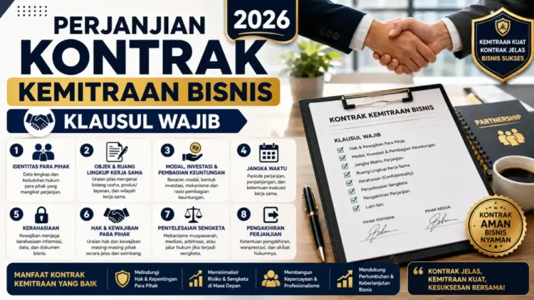 Perjanjian Kontrak Kemitraan Bisnis 2026: Klausul Wajib
