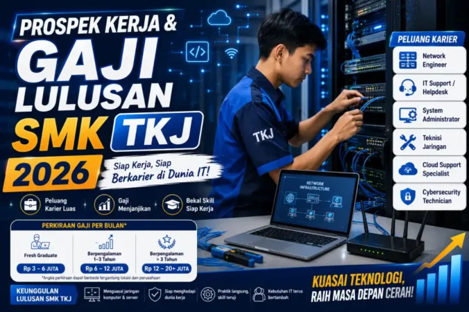 Prospek Kerja & Gaji Lulusan SMK TKJ 2026