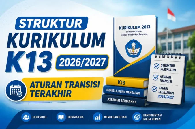 Struktur Kurikulum K13 2026/2027: Aturan Transisi Terakhir