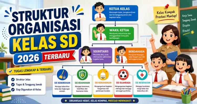Struktur Organisasi Kelas SD 2026 Terbaru: Tugas Lengka
