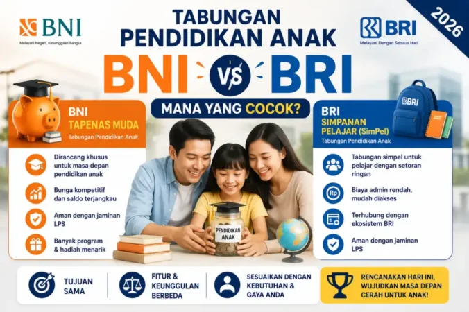 Tabungan Pendidikan Anak BNI vs BRI 2026: Mana yang Cocok?