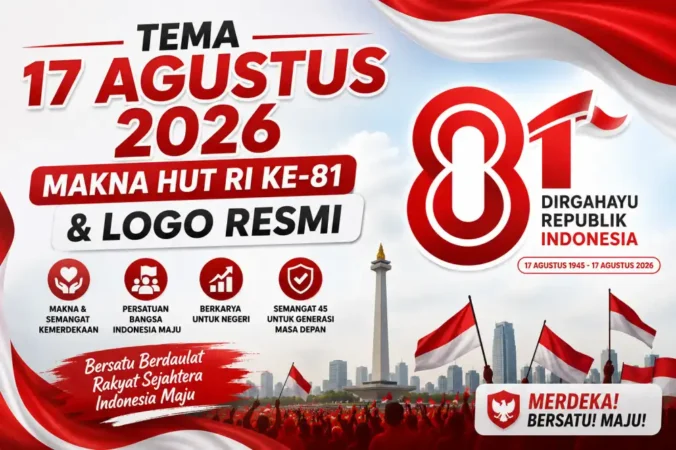 Tema 17 Agustus 2026: Makna HUT RI ke-81 & Logo Resmi